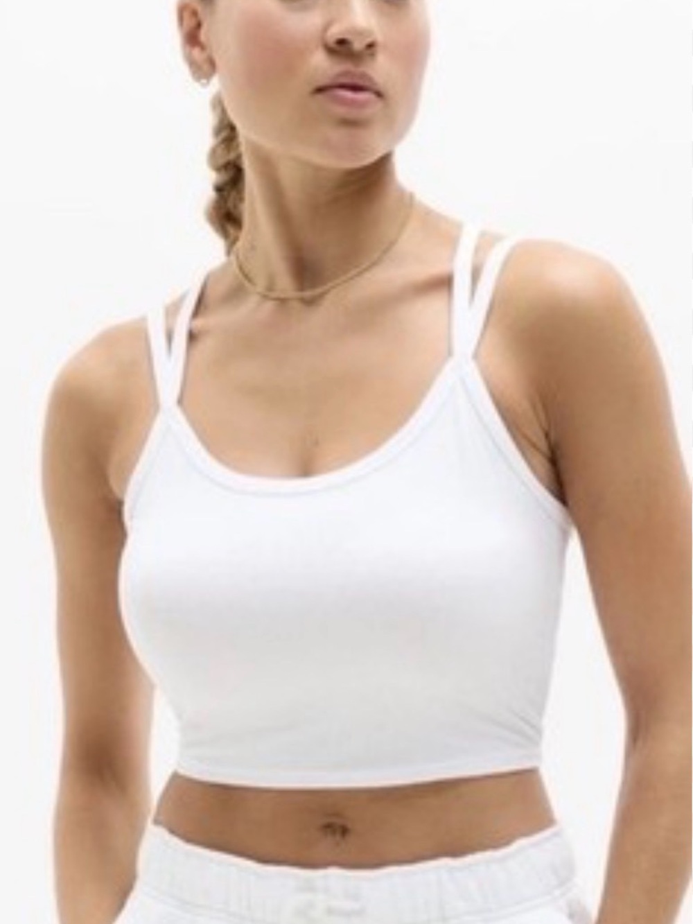 Athleta Womens Signature Rib Wide Binding Tank Medium New!